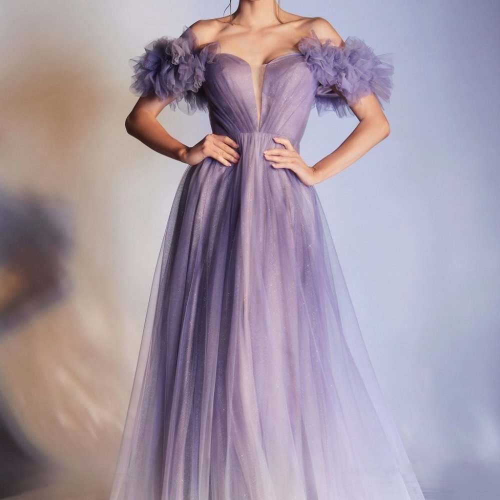 Sweetheart Neck Off Shoulder Evening Dress CD949 - Picture 1 of 7
